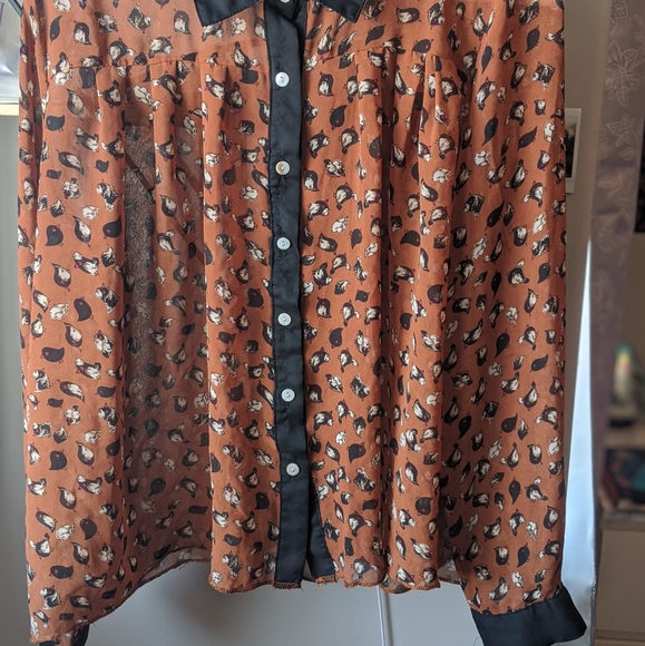 Bird Patterned Blouse - Picture 2 of 2